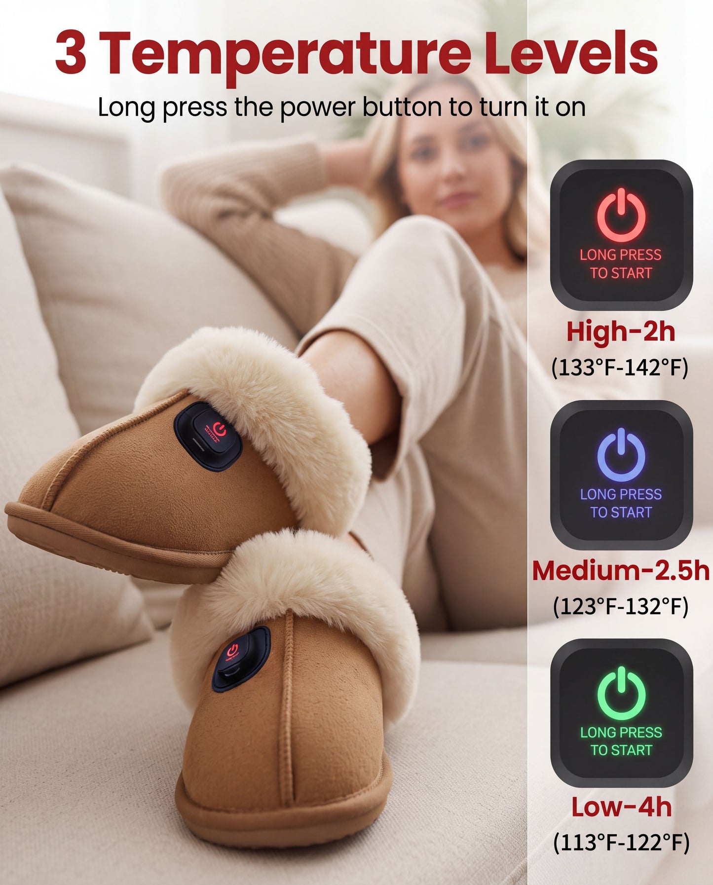 Toasty Time Heated Slippers