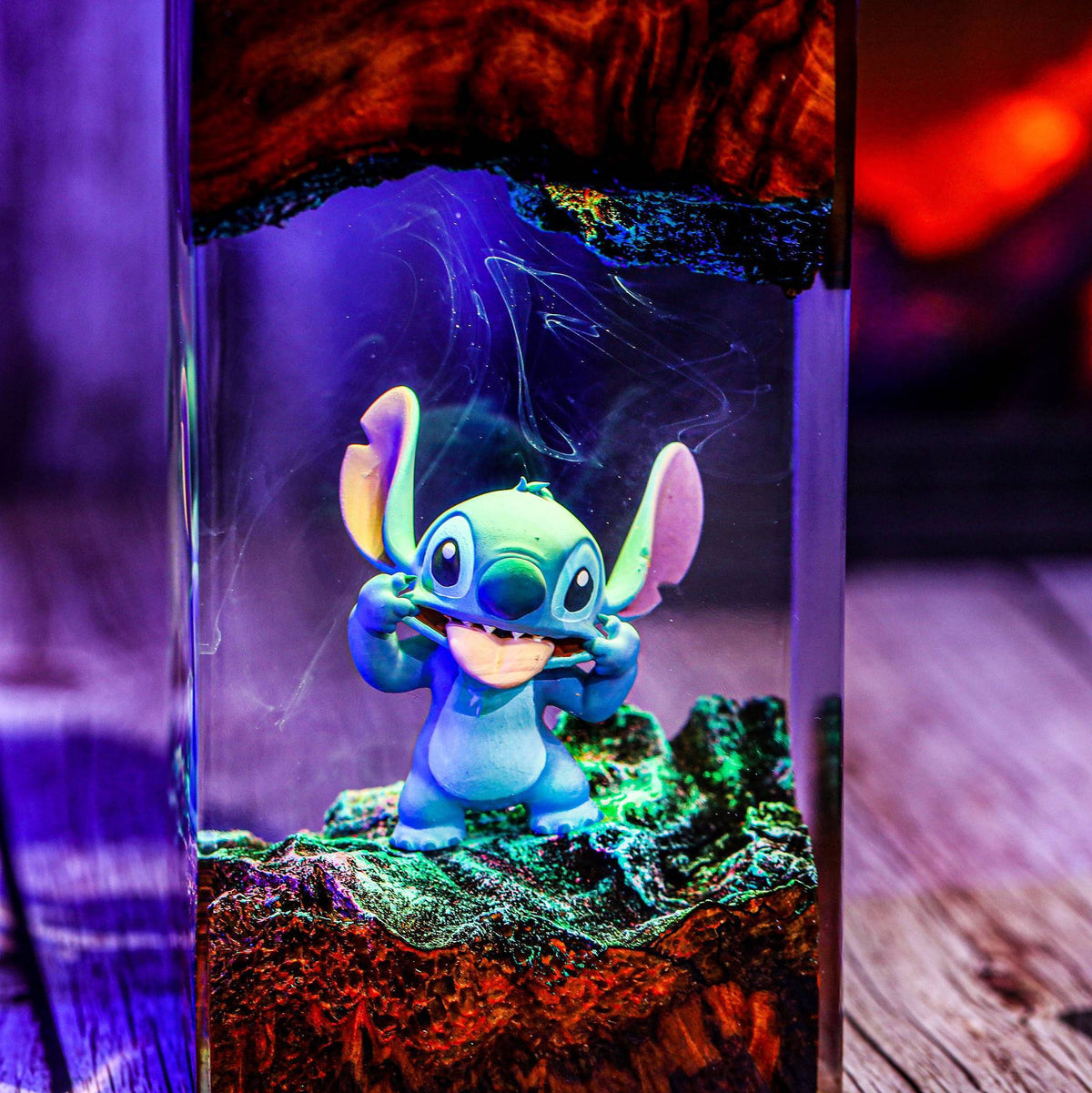 Stitch Resin Lamp