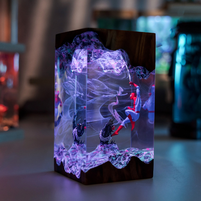 Spider-Man VS Venom Resin Lamp