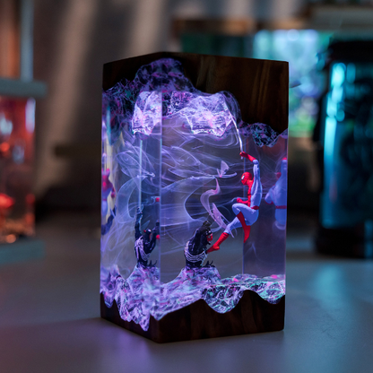 Spider-Man VS Venom Resin Lamp