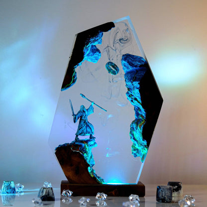 Lord of the Rings Wizard Resin Lamp