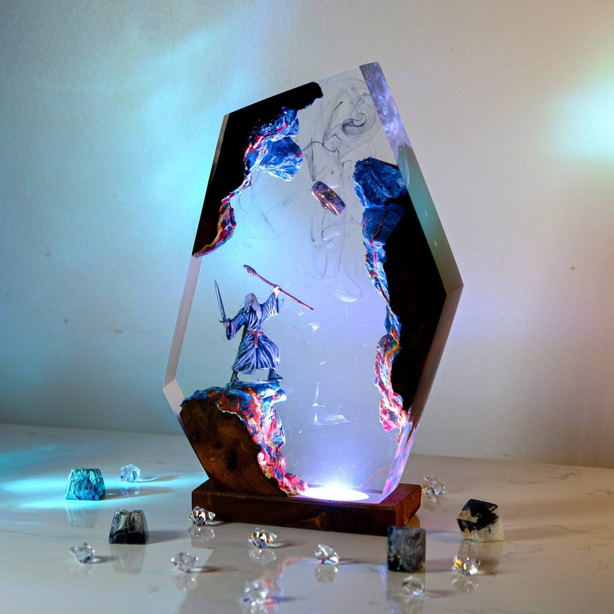 Lord of the Rings Wizard Resin Lamp