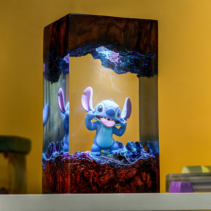 Stitch Resin Lamp