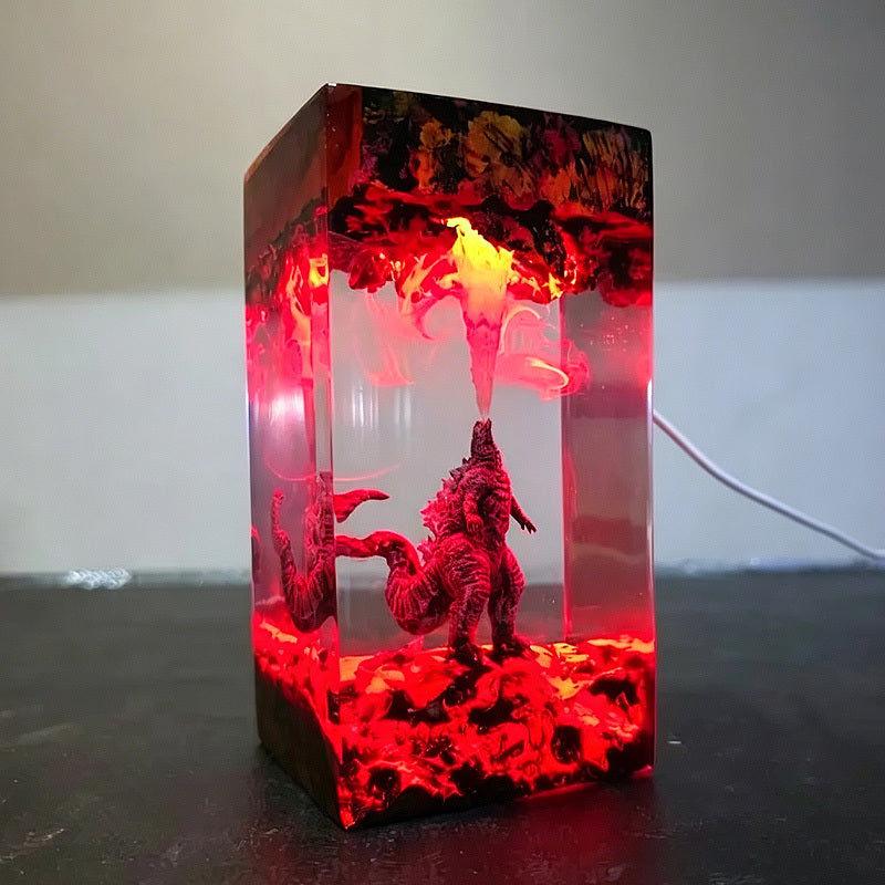 Godzilla Resin Lamp