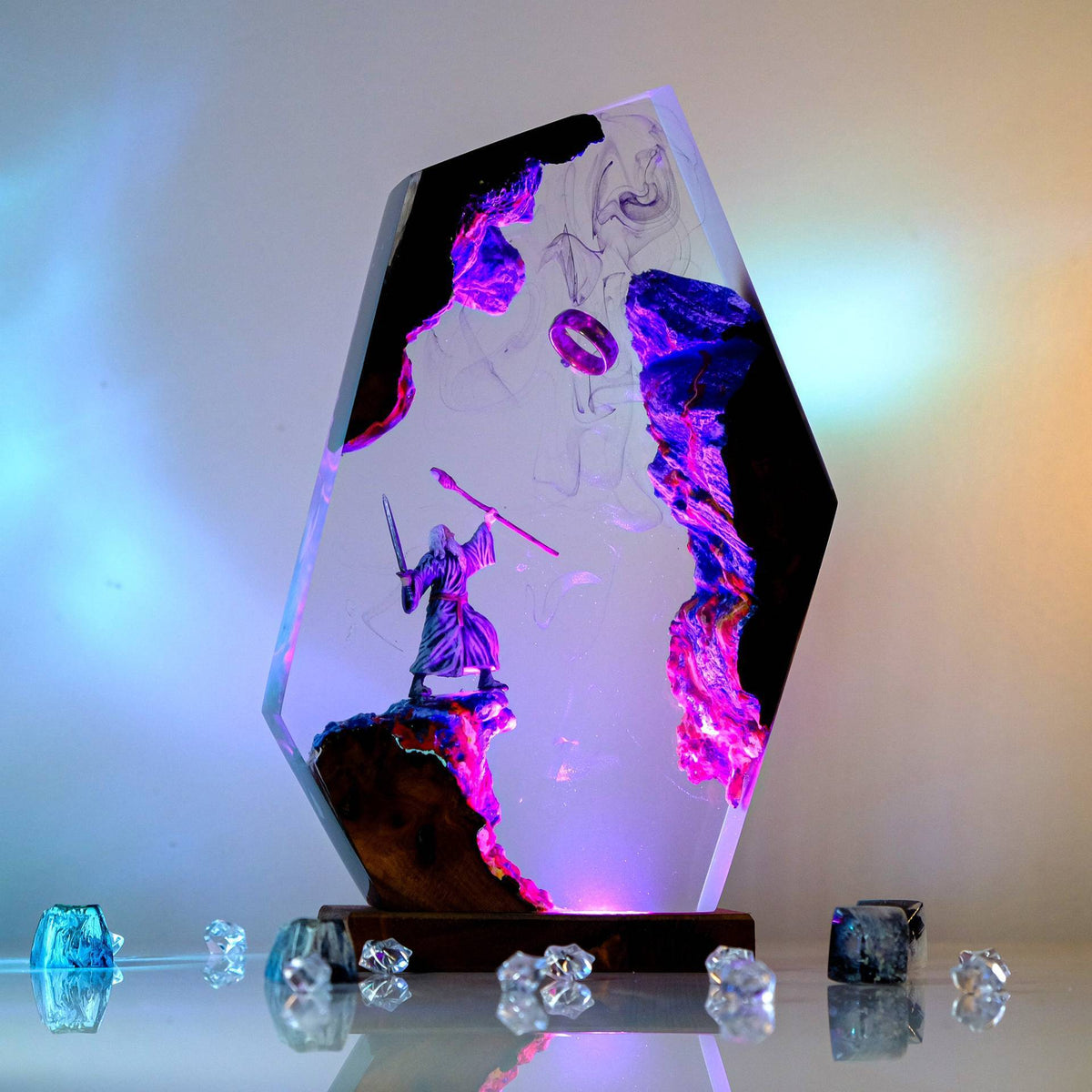 Lord of the Rings Wizard Resin Lamp