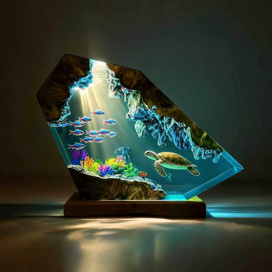 Marine Life Resin Lamp