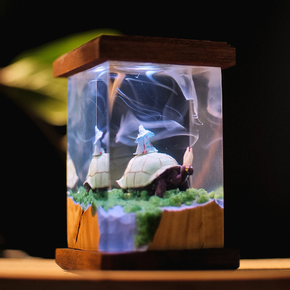 Turtle Resin Lamp