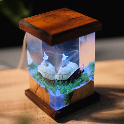 Turtle Resin Lamp