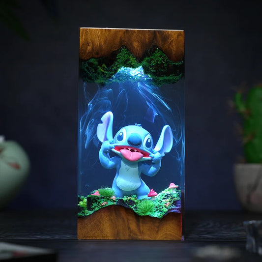 Stitch Resin Lamp